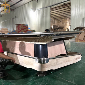 Vente flash, table de billard de salon de 9 pieds de <span class=keywords><strong>6e</strong></span> génération, table de billard à 8 boules de qualité tournoi, plateau en ardoise, système de retour automatique des billes - Product Image 6