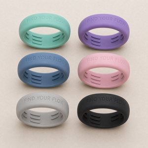 เคสซิลิโคน Oura Ring 5/4 Galaxy Ring RingConn Ultrahuman แบบนูนลายสีน้ำเงินมิดไนท์ สำหรับป้องกันแหวนอัจฉริยะ พร้อมสลักข้อความตามสั่ง - Product Image 1