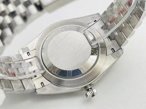 Reloj de pulsera lujoso de acero inoxidable con movimiento mecánico automático, resistente al agua y con esfera de cristal de zafiro azul. - Product Image 3