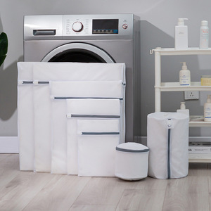 Bolsa de Lavandería Moderna y Minimalista, Rectangular, de Malla Reutilizable, Organizador de Ropa para Lavadora - Product Image 4