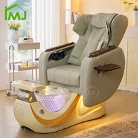 Meubles de salon de manucure de luxe, chaise de pédicure électrique avec massage des pieds, fauteuil de spa