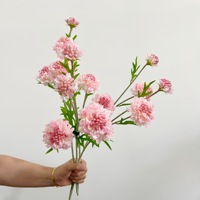 Bunga Buatan Little Wildflower dengan 3 Cabang, Rangkaian Bunga Mewah untuk Ruang Tamu, Bunga Dekoratif