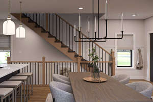 Villa préfabriquée à deux étages en acier léger avec balcon pour usage résidentiel ou immobilier locatif - Product Image 4