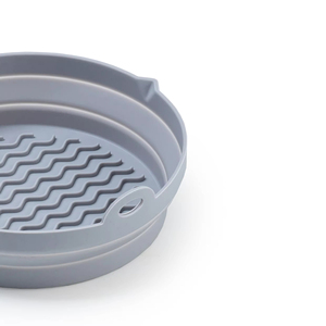 Home Kitchen Easy Foldable Food Safe Perforated Non-stick <b>Silicone</b> Baking <b>Mat</b> for Air Fryer - Product Image 5