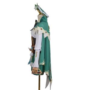 Ecowalson Anime juego Genshin Impact Cosplay Venti disfraz vestido de fiesta con peluca mujeres adultas Halloween carnaval porque ropa - Product Image 6