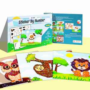Airplane Travel Activities Toys No Mess Foil Arts Fun DIY <b>Animal</b> Fun DIY Foil Paper Craft Kits - Product Image 1