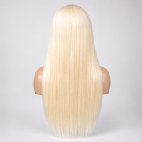 Cheveux chinois en gros pour perruque Lace Front, 100% vierges Remy, blonds, longs et lisses, toutes couleurs, tailles de bonnet petites/grandes