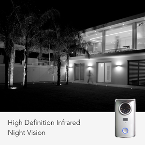 Lermom Économique maison vidéo 7 "tft 4 sonnette vidéo filaire cmos caméra pheehole visiophone avec HD caméra - Product Image 6