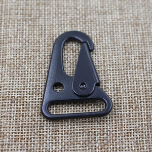 Accesorios de alta calidad para cinturón de bolso, Clip de hebilla de Metal con resorte negro, gancho de presión negro para mochila - Product Image 3