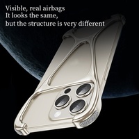Coque de téléphone sans cadre multicolore en alliage d'aluminium pour iPhone 15 14 Pro Max 2025 Top 10