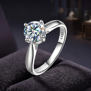 Anillo de Plata de Ley 925 con Baño de Rodio y Moissanita en Forma de Corazón, para Mujer, Joyería de Moda para Boda, Compromiso, Cumpleaños, Venta al Por Mayor - Product Image 2