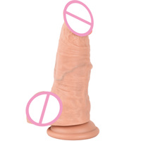 Consolador grande y grueso realista de 8,7 pulgadas, Juguetes sexuales, juguetes grandes, ancho, suave, flexible, Dong, gordo, corto, enorme, consoladores a granel, ventosa para hombre
