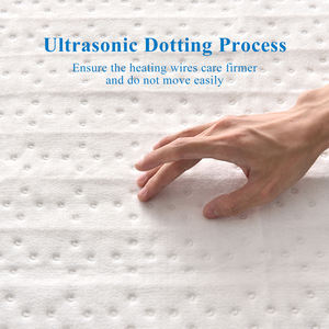 Couverture chauffante en vente chaude, taille double/queen/king, réglage de la température à 3 niveaux, conception à soudure par ultrasons, couverture électrique - Product Image 5