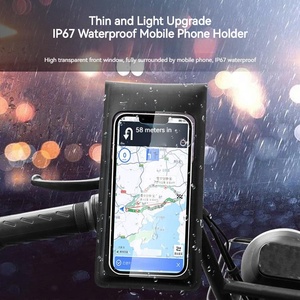 IP67 impermeable antivaho Super Slim soporte para teléfono celular bicicleta motocicleta Scooter teléfono montaje bicicleta teléfono soporte bolsa soporte - Product Image 2