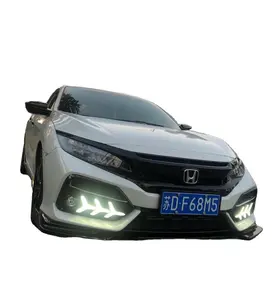 Led Drl For Honda Civic With Yellow Turn Signal Light Hatchback