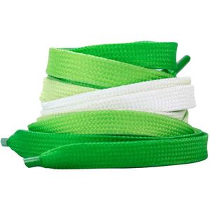 Color Gradient Personality tide Flat <b>LACES</b> Suitable for Sneakers Small White Shoes Canvas Shoes - Product Image 1