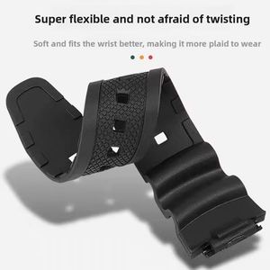 Bracelet de montre respirant en silicone de 18 mm pour <span class=keywords><strong>Casio</strong></span> W-218H/<span class=keywords><strong>F</strong></span>-108 AE1200/1000/1300 - Product Image 2