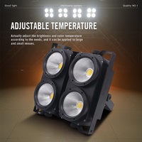 Projecteur de scène DJ Studio Strobe 4 Yeux Blanc Chaud Blanc Froid 2-en-1 4x100W COB LED DMX pour Public, Effet Peaky Blinders