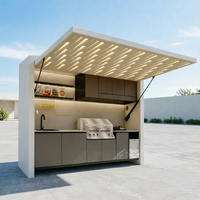 Maison conteneur mobile respirante et résistante aux intempéries, design moderne, garantie 3 ans, pour usage hôtelier extérieur, de forme carrée