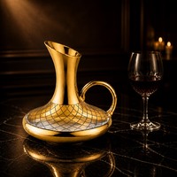 Carafe à vin décanteuse en verre à motif diamanté pour la maison, le bar, le restaurant, collection cadeau, présentation de table