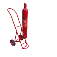 CO2Trolley Extincteur 9kg/10kg/12kg/20kg/25kg Type de chariot avec roues Équipement de sécurité incendie portable