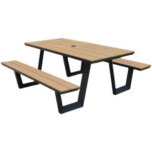 <span class=keywords><strong>Table</strong></span> et chaises monobloc d'extérieur avec parapluie, villa monobloc, parc, cour, <span class=keywords><strong>jardin</strong></span>, loisirs d'extérieur, une <span class=keywords><strong>table</strong></span> et deux chaises - Product Image 5