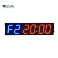 Horloge numérique led 6 chiffres, 7/6 pouces, sport, horloge, dentelle, pour la natation