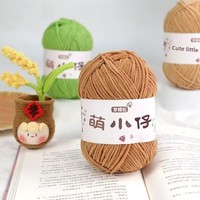 Sac au Crochet en Chenille Moyennement Épaisse Fait Main DIY, Fil Teint en Polyester FDY 100% Anti-Boulochage OE DTY pour Poupées en Pelote et Barres de Glace