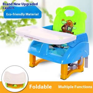 Chaise de <span class=keywords><strong>Repas</strong></span> Pliante et Portable en Plastique, Multifonctionnelle, Chaise Haute et <span class=keywords><strong>Siège</strong></span> Rehausseur pour Bébés et Enfants - Product Image 5