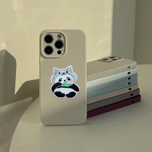 Hongjie Embroidery Cute Panda <b>Fabric</b> Patch <b>Iron</b> <b>On</b> Self Adhesive Square For Bags Clothing - Product Image 2