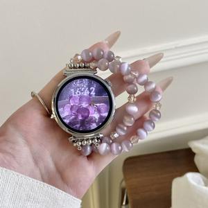 BEEFLYPOWER 18 20 22mm <span class=keywords><strong>Bracelet</strong></span> de luxe pour femme en métal à perles œil-de-chat pour <span class=keywords><strong>Apple</strong></span> S11 10 <span class=keywords><strong>Bracelet</strong></span> pour Xiaomi Redmi Huawei Accessoires de montre - Product Image 4