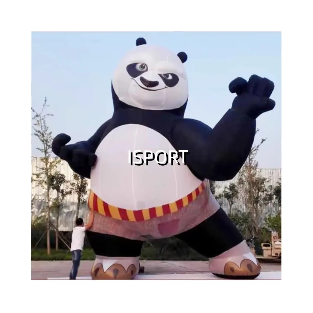 ऑक्फोर्ड कपड़े चीनी कुंग फू पांडा इंफ्लेटेबल मॉडल