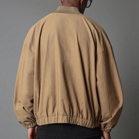 Arc-en-ciel vaporisateur personnalisable hommes toile Bomber vol veste Vintage Style automne côtelé col Streetwear surdimensionné vestes pour hommes