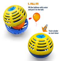 Ensemble de jouets à eau Fun Family Splash Bomb Activité éducative intérieure/extérieure avec ballon de minuterie pour attraper et lancer des jeux