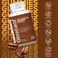 Gummies GlowLeaf Vegan à l'extrait de Maca et au Polygonatum Sibericum - Soutien énergétique pour adultes