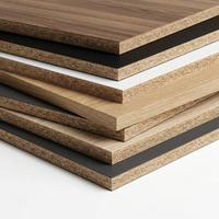 Panneaux de particules mélaminés à grain de bois de 9 mm, 12 mm, 15 mm, 18 mm, 25 mm, directement de l'usine