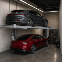 Système de stationnement hydraulique inclinable pour voitures avec verrou anti-chute pour garages de villas privées