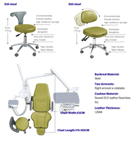 Chaise dentaire de luxe pour clinique, équipement professionnel de sécurité pour l'orthodontie médicale, ensemble d'unités