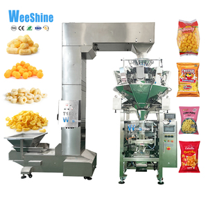 Automatic VFFS Vertical Potato Chip Banana Chips Snacks <strong>Corn</strong> <strong>Flakes</strong> Weighing Filling and Packaging Machine Filled with Nitrogen - Product Image 1