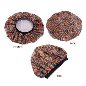 New Arrival Women's Hair Caps Satin Sleeping Cap Patterned Sleeping Hat <b>Extra</b> <b>Large</b> Hair Bonnets - Product Image 6