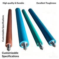 Rouleau en caoutchouc personnalisé pour machine d'impression, résistant à l'huile, résistant aux hautes températures, rouleau en caoutchouc pour transfert uniforme d'encre, pièces détachées