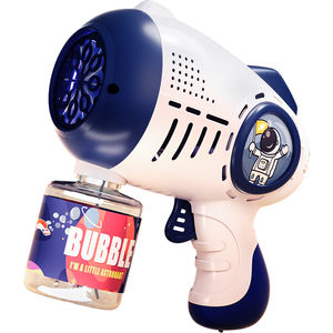 Mesin peniup gelembung plastik ABS genggam anak-anak kucing biru pistol ruang otomatis penuh selebriti Internet Gatling 14 tahun - Product Image 5