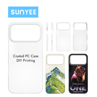 Coque de téléphone personnalisée Sunyee en gros, vierge, pour sublimation 3D, pour iPhone 17, revêtement PC, DIY