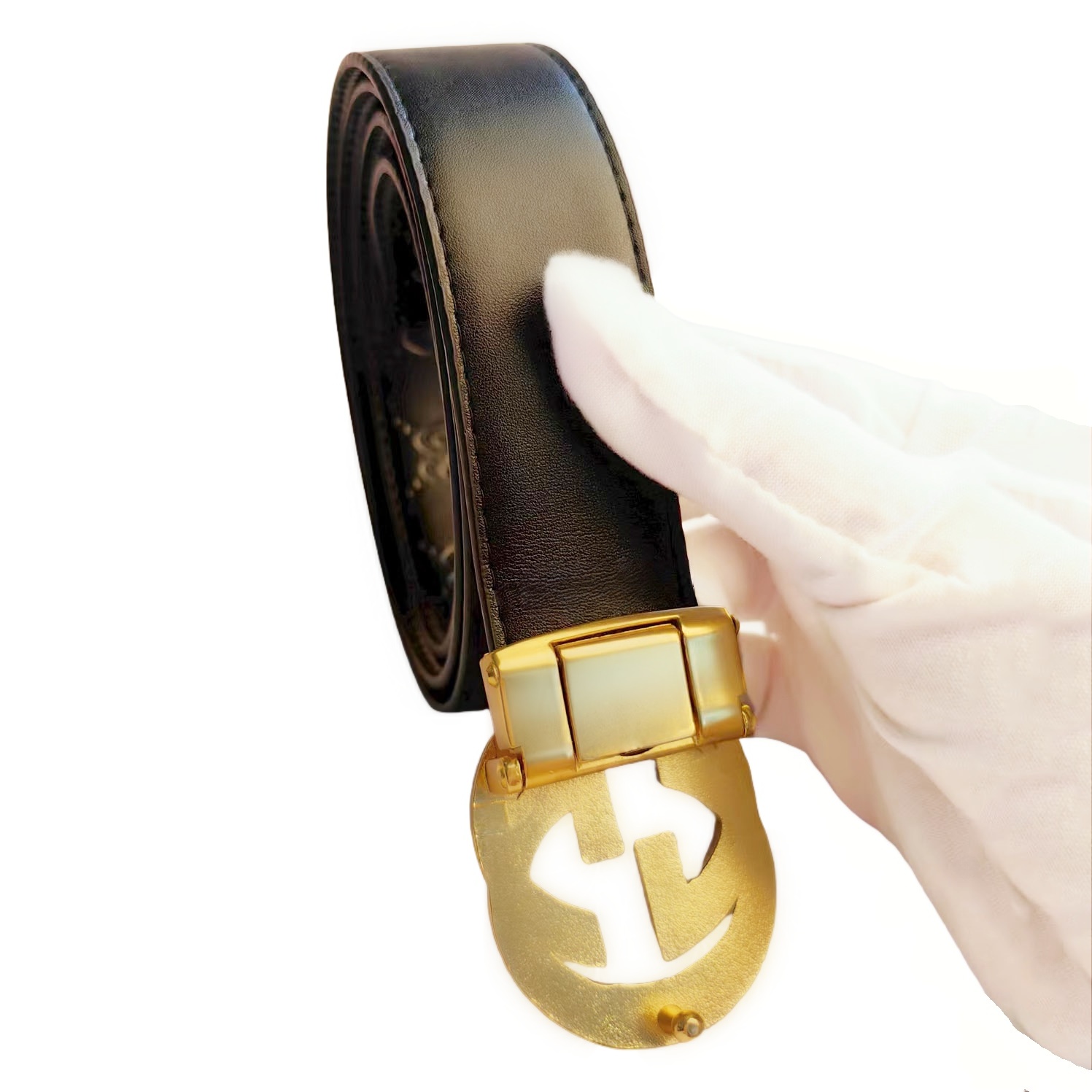 3.5cmBlackPrint-Golden buckle