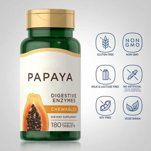 OEM mendukung suplemen penyerapan pepaya enzim pencernaan tablet kunyah untuk meningkatkan pencernaan - Product Image 2