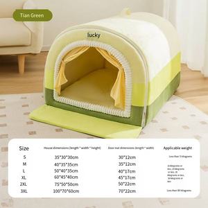 Casita para perros grande y moderna con aislamiento y cama lavable desmontable para un alojamiento cálido al aire libre para mascotas durante todo el año - Product Image 4