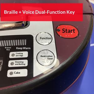 Autocuiseur électrique intelligent pour malvoyants avec fonction Braille, <span class=keywords><strong>commande</strong></span> <span class=keywords><strong>vocale</strong></span> et contrôle par application, pour usage domestique - Product Image 2