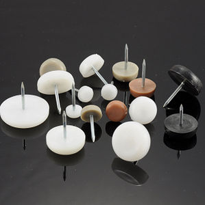 Excelente calidad Fácil de montar Plástico + Acero Doble clavo Deslizante Nuevo diseño Muebles Nivelación Pies - Product Image 5