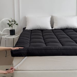 Kapitone ekstra kalın yatak pedi süper yumuşak nefes aşağı alternatif dolgu yastık üst yatak Mat kapak - Product Image 3