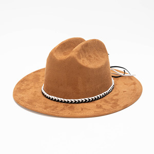 Nouveau Chapeau en Feutre à Bord Plat Unisexe en Daim, Style Rétro Simple, Polyvalent pour Sorties, Chapeau de Gentleman à Bord Léger - Product Image 2